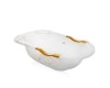 Cadita transparenta Babyjem cu dop scurgere, 80x50x21 cm, bebelusi 0-18 luni, plastic, Albastru