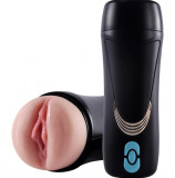 Masturbator Doxie, 10 Moduri Vibratii, TPE, USB, Natural, 23 cm, Guilty Toys