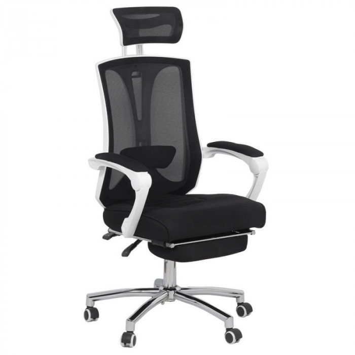 Scaun ergonomic de birou, inaltime 126 cm, suporta maxim 110, negru