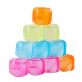 ucarie antistres cub gel transparent ice cube elastic squishy