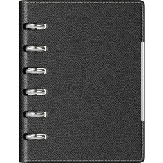 Agenda organizer A6 cu 6 inele neagra