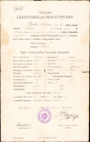 HST A1903 Certificat școlar 1909 Făgăraș elevă rom&acirc;ncă ortodoxă