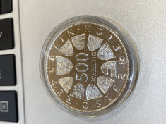 Moneda comemorativa argint 500 silingi Austria 1982 foto