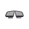 Ornament protectie geam metalic compatibil Dacia Duster II 2018-2024