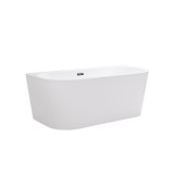 Cada Freestanding Leziter Still 150x75x58 cm, Acril Sanitar, Alba, 46 cm Adancime