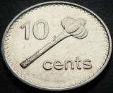 Moneda exotica 10 CENTI - INSULELE FIJI, anul 2009 * cod 4766 B = A.UNC, Australia si Oceania