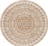 Cumpara ieftin Covor rotund Songmics Maro deschis 120x120 cm