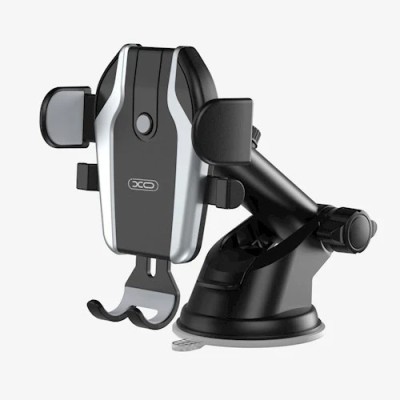 Suport auto XO C77 Gravity Suction Base Dashboard / Windshield Mount, rotire 360 grade, Negru foto