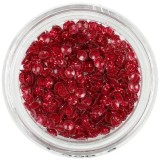 Decoraţiuni nail art roşii - cochilii 3D, lucioase, INGINAILS