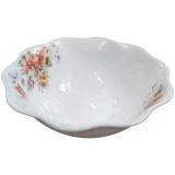 Set 6 Boluri Medii servire Salata Opal Alb Model Flori 106-1 14cm CNN50155