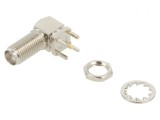 Conector SMA Femelă 90&deg; THT pentru PCB 50&Omega;