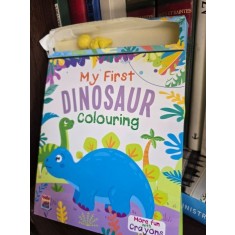 My first dinosaur colouring (Primul meu dinozaur colorat - limba engleza)