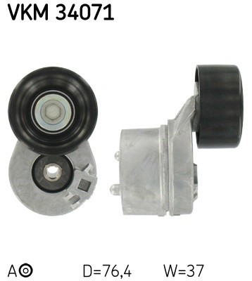 SKF VKM 34071 rola intinzator,curea transmisie foto