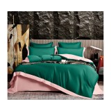 Lenjerie de Pat din Matase cu 6 Piese Pentru Pat Dublu - SUZ95