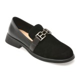 Pantofi FLAVIA PASSINI negri, 55519, din piele intoarsa