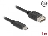 Cablu USB 2.0 Type C la EASY USB-A T-M 1m, Delock 81536