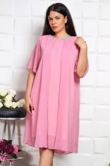 Rochie Karola Roze - 54Marimea foto