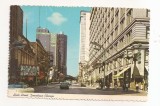 FA129 -Carte Postala- SUA - Downtown Chicago. State Street, circulata 1973
