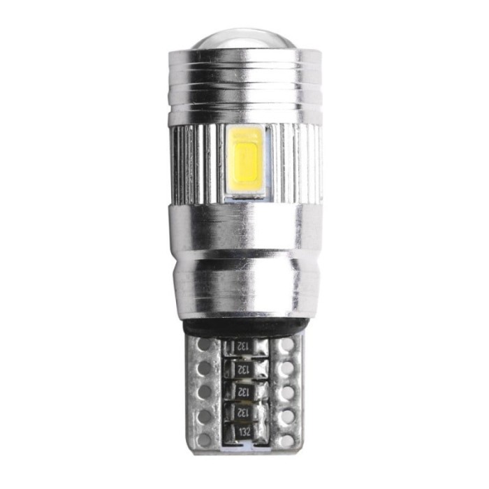 Bec Led Auto Techstar&reg; T10, w5w, Alb Rece, 6000K, 12V, 120lm