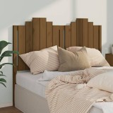 Cumpara ieftin Tăblie de pat, maro miere, 141x4x110 cm, lemn masiv de pin