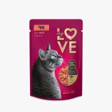 My Love, Hrana umeda pentru pisici, vita in sos, 24x85g