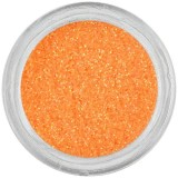 Pudră Glitter pentru nail art &ndash; orange neon