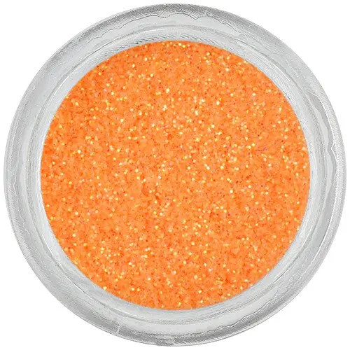 Pudră Glitter pentru nail art &ndash; orange neon