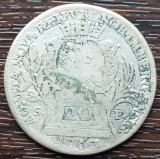 (A974) MONEDA DIN ARGINT GERMANIA - NURNBERG - 20 KREUZER 1763 SF, MAI RARA, Europa