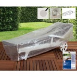 Husa de Protecție pentru Șezlong Transparentă 200x75x45cm din Polietilenă &ndash; Impermeabilă și Rezistentă la UV
