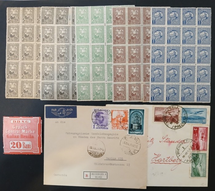 ROMANIA-DDSG-etc,,,,lot MH/*-+2 plicuri circulate