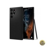 Husa pentru Samsung Galaxy S22 Ultra 5G S908 Spigen Liquid Air Matte Neagra ACS03915