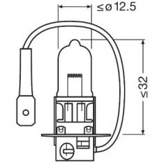 BEC 12V H3 55 W ORIGINAL BLISTER 1 BUC OSRAM