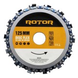 Disc flex cu lant de drujba pentru lemn 125 mm, Rotor