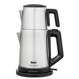 Set fierbator apa si ceainic electric Fakir Steel N More, 1.8L si 1L, 1800w, Protectie supraincalzire si mentinere la cald, Inox