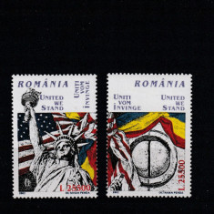 Romania 2002-United we stand,Uniti vom invinge,serie 2 valori,,MNH