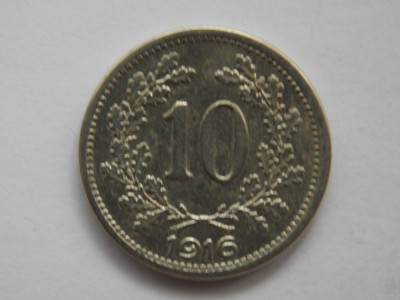 10 HELLER 1916 IMPERIUL AUSTRO-UNGAR foto