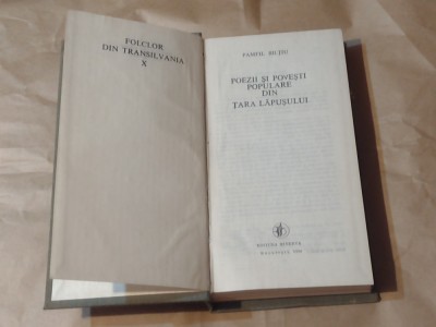 PAMFIL BILTIU - POEZII SI POVESTI POPULARE DIN TARA LAPUSULUI foto