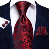 Set cravata + batista + butoni - matase - model 42