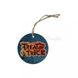 Pandantiv din lemn, ornament suspendat de Halloween