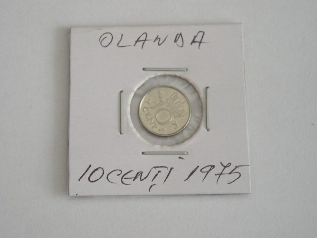 C50 - Moneda foarte veche - Olanda ante euro - 10 centi - 1975