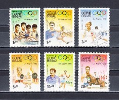 A12 S3 1 - Timbre foarte vechi - Guineea Bissau - Jocurile olimpice Los Angeles