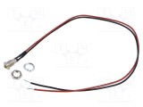 Lampă LED convexă galbenă 2VDC &Oslash;6mm BIVAR