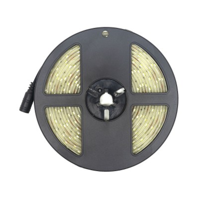 Aproape nou: Banda LED PNI W2835, 5m, alb rece, IP65, silicon, buton touch, aliment foto