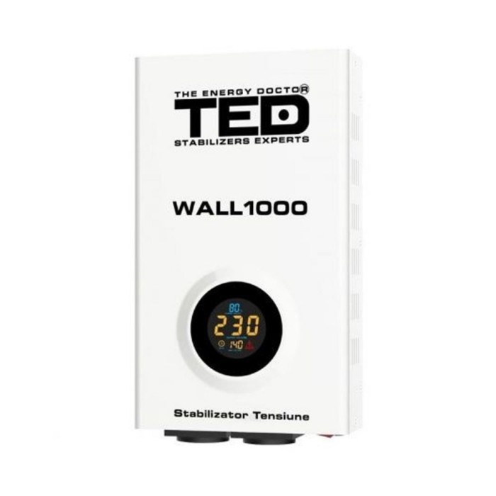 Stabilizator retea maxim 1000VA-AVR LCD 2 iesiri schuko WALL TED000057 (1/4) SafetyGuard Surveillance