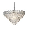 Candelabru Cristal WINDSOR Supremo 16xE27, Diametru 80cm, Crom Lucios, Inaltime Reglabila, Alessandro DESIGN