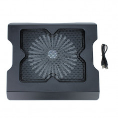 Stand cooler USB cu ventilator de 16 cm, iluminat, Esperanza Twister foto