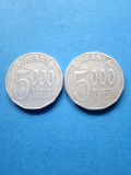 Moneda Romania 5000 lei 2002,2003