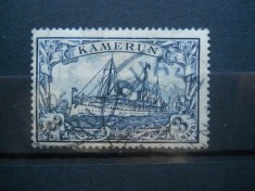 COLONII GERMANE CAMERUN STAMPILAT,COTA 93$