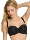 TPH598-1 Sutien balconette elegant, accesorizat cu dantela BeautyFull Basics WDP, Detasabil, negru, 70, Triumph