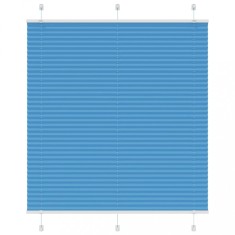 vidaXL Jaluzea plisată Albastru 115x150 cm Lățime țesătură 114,4 cm 4015197